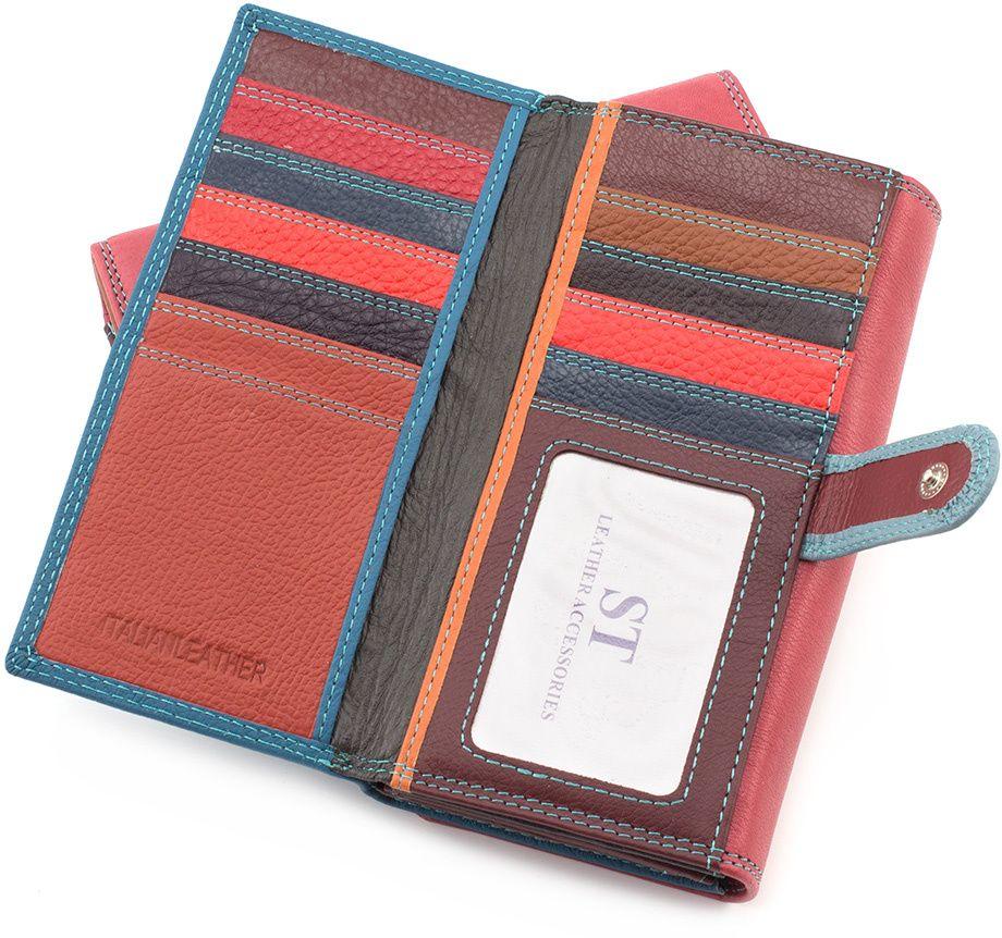 Кожний кольоровий гаманець з блоком під картки ST Leather (16027)