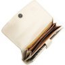 Бежевый кошелек из натуральной кожи морского ската с цветами STINGRAY LEATHER (024-18125) - 3
