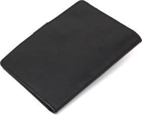 Чорна матова обкладинка на документи з натуральної шкіри Shvigel (2416516)