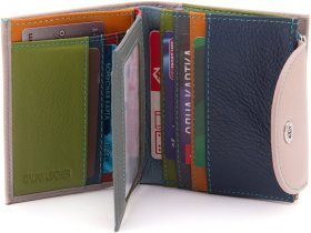 Темно-розовый женский кошелек из натуральной кожи с монетницей ST Leather 1767294