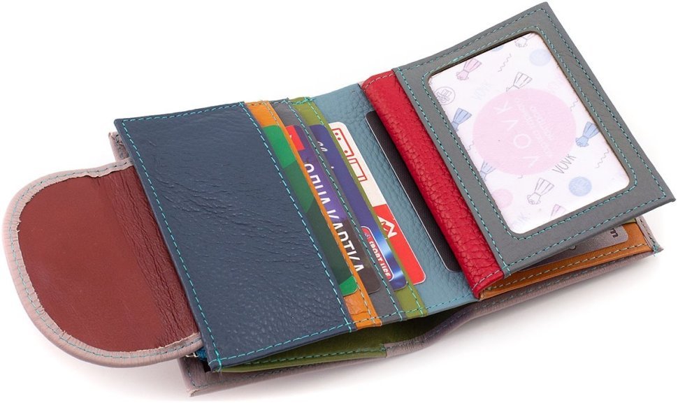 Темно-рожевий жіночий гаманець із натуральної шкіри з монетницею ST Leather 1767294
