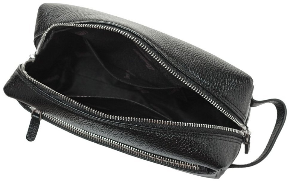 Вместительный мужской несессер из натуральной кожи флотар черного цвета Desisan 107494 фото №5 Вместительный мужской несессер из натуральной кожи флотар черного цвета Desisan 107494 modnotak фото №5