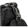Велика чоловіча сумка-слінг з натуральної шкіри чорного кольору TIDING BAG 77494 - 6