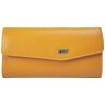 Яркий женский кошелек из кожи флотар на кнопке Desisan 107594 желтого цвета modnotak фото - 1