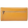 Яркий женский кошелек из кожи флотар на кнопке Desisan 107594 желтого цвета modnotak фото - 2