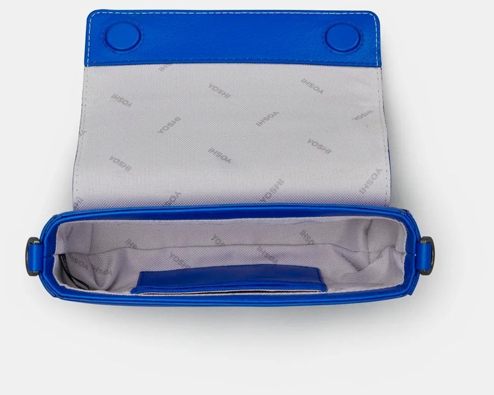 Компактна жіноча шкіряна сумка через плече Yoshi YB260 Palmer 97794 синього кольору modnotak фото №4