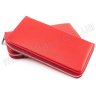 Червоний шкіряний гаманець-клатч на блискавки KARYA (1118-46) - 5