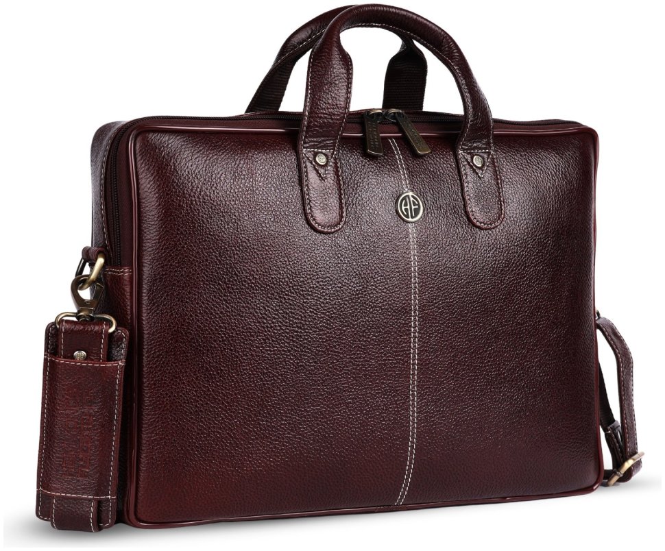 Кожаная сумка с ручками с отделением для ноутбука до 15" Hammonds Flycatcher LB106 коричневого цвета 107994 фото №3 Кожаная сумка с ручками с отделением для ноутбука до 15" Hammonds Flycatcher LB106 коричневого цвета 107994 modnotak фото №3