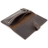 Темно-коричневый стильный кошелек ручной работы Grande Pelle (13014) - 7