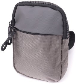 Компактна текстильна слінг-сумка для подорожей Vintage 2422869 Сіра