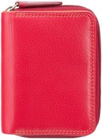 Маленький шкіряний гаманець червоно-бордового кольору з RFID - Visconti Hawaii 68794