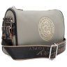Женская сумка кросс боди из фактурной кожи серого цвета Borsa Leather 108994 фото №1 Женская сумка кросс боди из фактурной кожи серого цвета Borsa Leather 108994 modnotak фото - 1