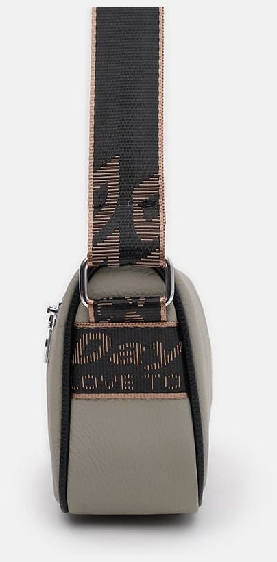 Женская сумка кросс боди из фактурной кожи серого цвета Borsa Leather 108994 фото №4 Женская сумка кросс боди из фактурной кожи серого цвета Borsa Leather 108994 modnotak фото №4