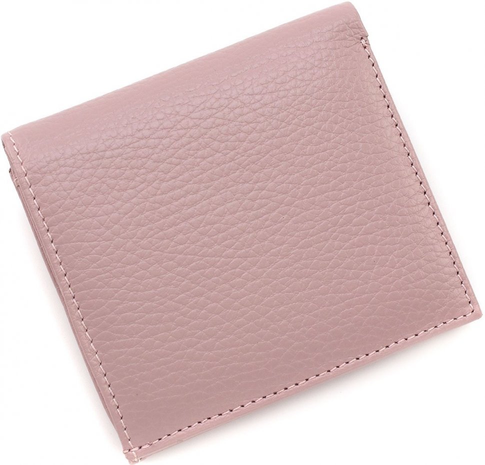 Темно-рожевий невеликий жіночий гаманець турецького виробництва з натуральної шкіри KARYA (19520)