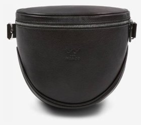 Черная женская сумка-бананка из высококачественной натуральной кожи BlankNote Vacation 79094