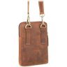 Світло-коричнева чоловіча сумка з вінтажної шкіри маленького розміру Visconti Remi 69194 - 2