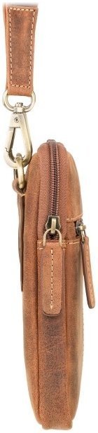 Светло-коричневая мужская сумка маленького размера из винтажной кожи Visconti Remi 69194