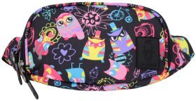 Поясная сумка для детей (бананка) из текстиля с принтом совы Bagland 111095