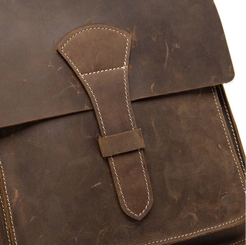 Вертикальна чоловіча сумка з натуральної шкіри VINTAGE STYLE (14660)