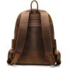 Рюкзак для ноутбука из натуральной кожи коричневого цвета VINTAGE STYLE (14699) - 2