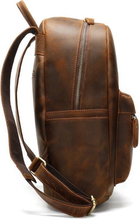 Рюкзак для ноутбука з натуральної шкіри коричневого кольору VINTAGE STYLE (14699)