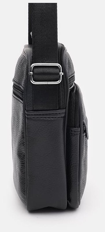 Миниатюрная мужская сумка-барсетка из натуральной кожи флотар с ручкой Keizer 71695