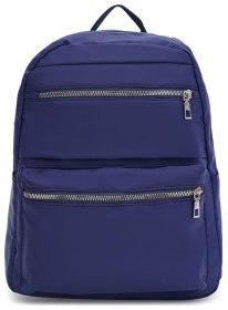Синий вместительный женский рюкзак для города из текстиля Monsen 71795