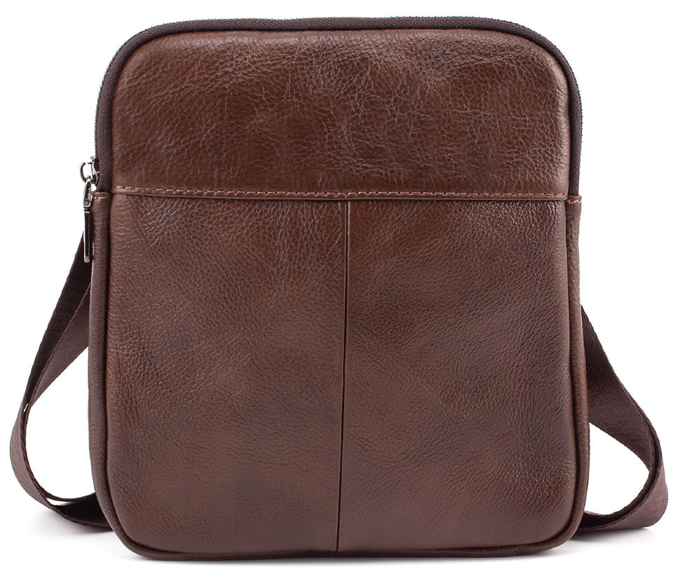 Небольшая мужская наплечная сумочка из натуральной кожи Leather Collection (10329)
