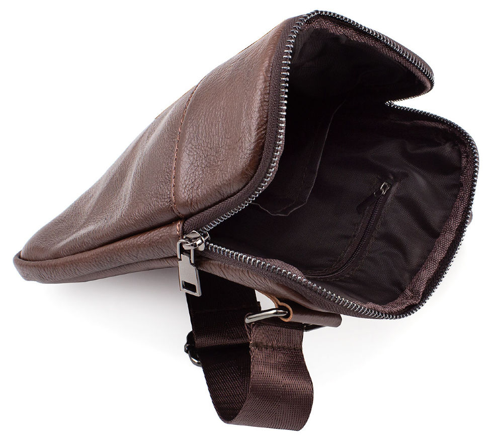 Невелика чоловіча наплечная сумочка з натуральної шкіри Leather Collection (10329)