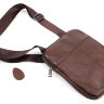 Небольшая мужская наплечная сумочка из натуральной кожи Leather Collection (10329) - 4