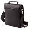 Вместительная кожаная мужская сумка с клапаном и ручкой H.T Leather Collection (9010-7) - 2