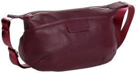 Бордового цвета женская сумка через плече Vip Collection 102495 (кожа флотар)