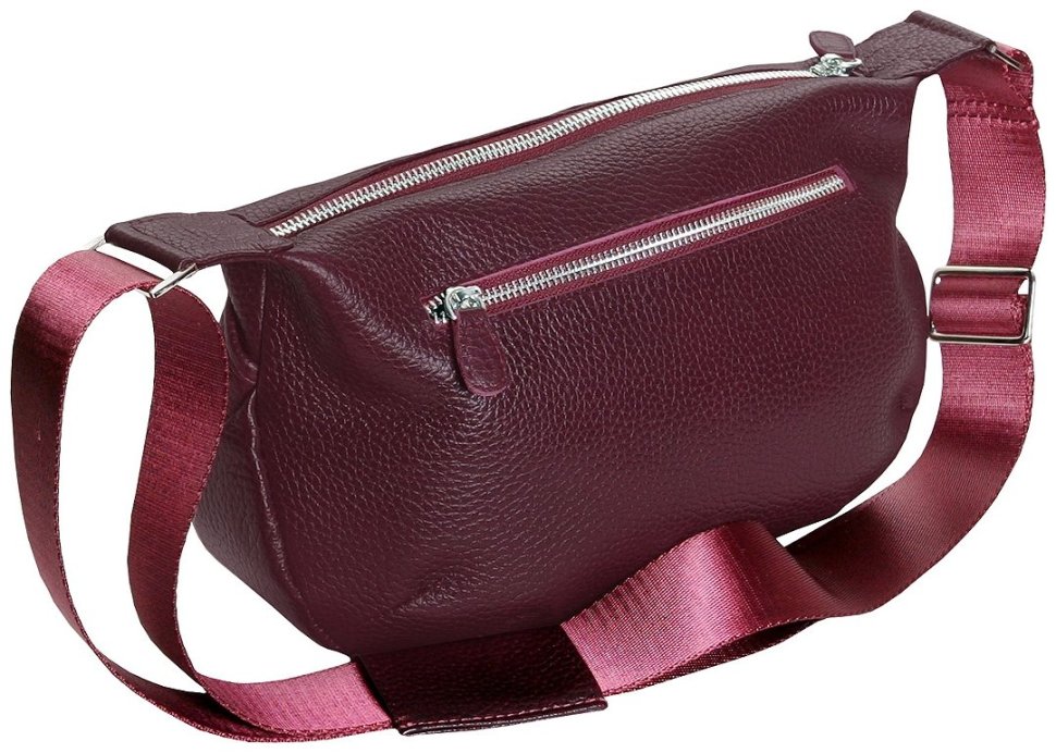 Бордового цвета женская сумка через плече Vip Collection 102495 (кожа флотар) фото №2 Бордового цвета женская сумка через плече Vip Collection 102495 (кожа флотар) modnotak фото №2