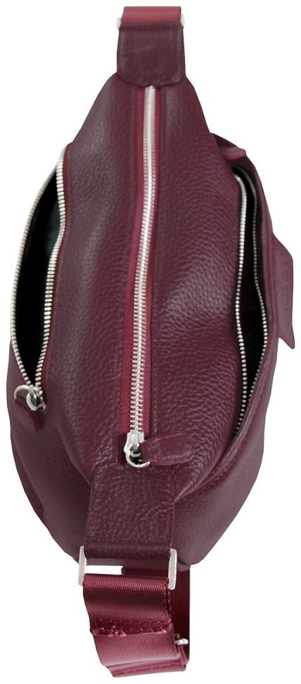 Бордового цвета женская сумка через плече Vip Collection 102495 (кожа флотар) фото №5 Бордового цвета женская сумка через плече Vip Collection 102495 (кожа флотар) modnotak фото №5