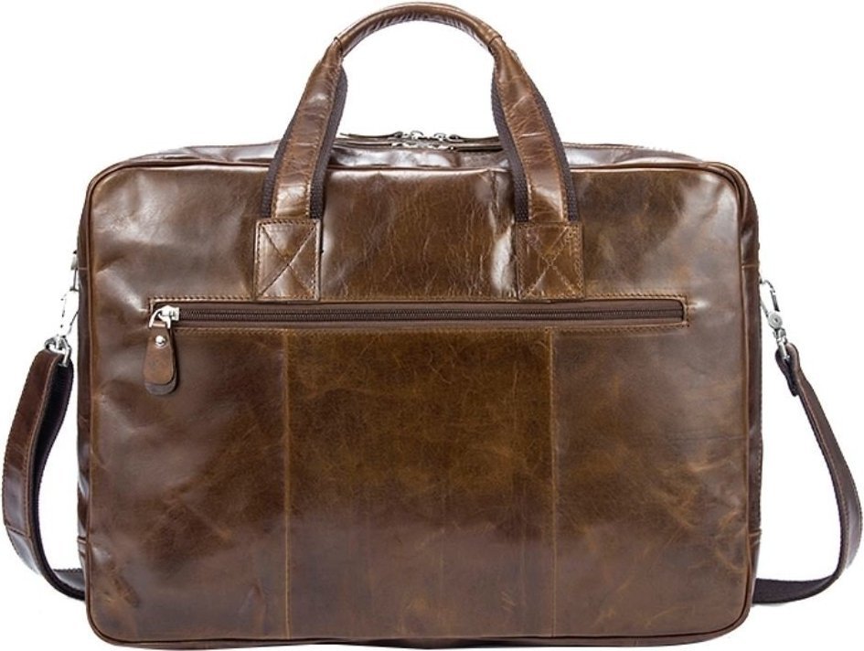 Винтажная деловая сумка для ноутбука с карманом - органайзером