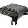 Черный кожаный рюкзак для ноутбука до 14 дюймов TARWA (19656) - 7