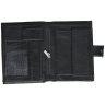 Мужской кошелек из зернистой кожи на кнопке Vip Collection 102595 (черный) фото №3 Мужской кошелек из зернистой кожи на кнопке Vip Collection 102595 (черный) modnotak фото - 3