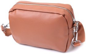 Женская сумка с монетницей из рыжей экокожи Vintage 2422795