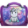 Каркасный школьный рюкзак для девочек из фиолетового текстиля с единорогом Bagland 53295 - 4