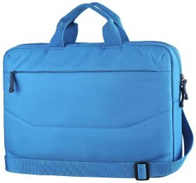 Яркая сумка для ноутбука до 15" через плечо + беспроводная мышь в комплекте Tucano Idea голубого цвета 103495