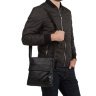 Мужская черная сумка через плечо из мягкой кожи Tiding Bag (15837) фото №2 Мужская черная сумка через плечо из мягкой кожи Tiding Bag (15837) modnotak фото - 2