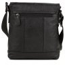 Мужская черная сумка через плечо из мягкой кожи Tiding Bag (15837) фото №4 Мужская черная сумка через плечо из мягкой кожи Tiding Bag (15837) modnotak фото - 4