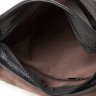 Мужская черная сумка через плечо из мягкой кожи Tiding Bag (15837) - 5