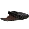 Мужская черная сумка через плечо из мягкой кожи Tiding Bag (15837) фото №6 Мужская черная сумка через плечо из мягкой кожи Tiding Bag (15837) modnotak фото - 6