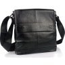 Мужская черная сумка через плечо из мягкой кожи Tiding Bag (15837) фото №7 Мужская черная сумка через плечо из мягкой кожи Tiding Bag (15837) modnotak фото - 7