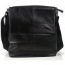 Мужская черная сумка через плечо из мягкой кожи Tiding Bag (15837) фото №12 Мужская черная сумка через плечо из мягкой кожи Tiding Bag (15837) modnotak фото - 12