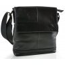 Мужская черная сумка через плечо из мягкой кожи Tiding Bag (15837) - 14
