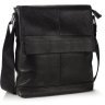 Мужская черная сумка через плечо из мягкой кожи Tiding Bag (15837) фото №15 Мужская черная сумка через плечо из мягкой кожи Tiding Bag (15837) modnotak фото - 15