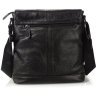 Мужская черная сумка через плечо из мягкой кожи Tiding Bag (15837) фото №17 Мужская черная сумка через плечо из мягкой кожи Tiding Bag (15837) modnotak фото - 17