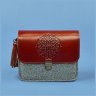 Фетровая женская бохо-сумка c коричневыми вставками BlankNote Лилу (12676) - 3